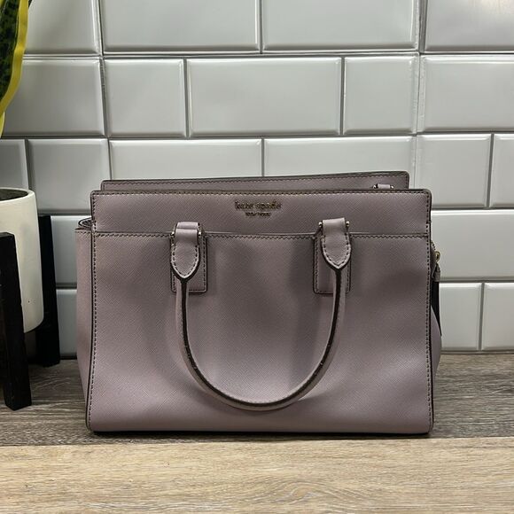 *2956 Kate Spade purple satchel 237792956 - Picture 1 of 14